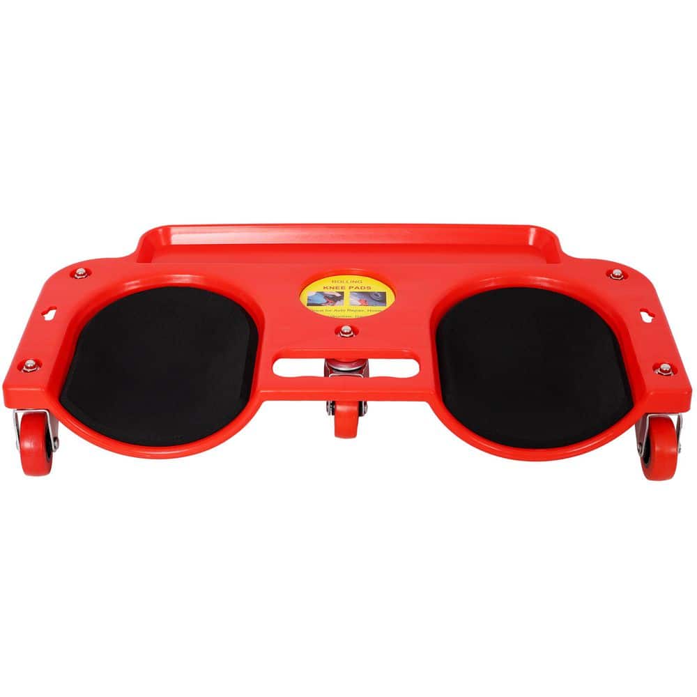 Red Rolling Knee Creeper Durable Knee Pads with 360 Degree Turn Casters and Tool Tray for Garage Workshop Garden price history on PriceWatchPro