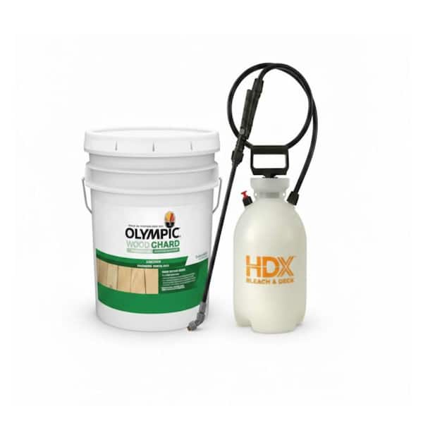 2 gal. Bleach and Deck Sprayer with Waterguard 5 gal. Clear Wood Sealer Combo