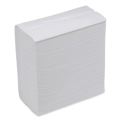 Boardwalk 1/8-Fold Dinner Napkins, 2-Ply, 15 in. x 17 in., White, 300/Pack,  10 Packs/Carton BWK8321W - The Home Depot