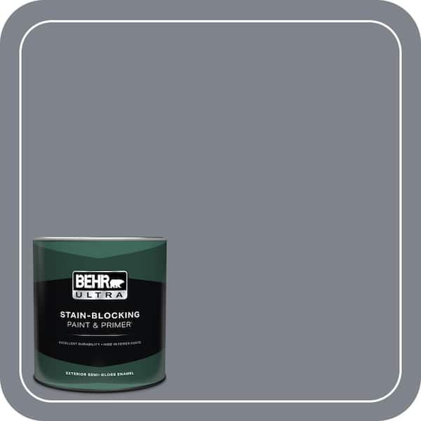 BEHR ULTRA 1 qt. #760F-5 Milestone Semi-Gloss Enamel Exterior Paint & Primer