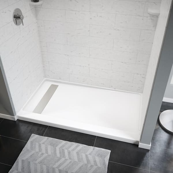 Bootz Industries ShowerCast 60 in. L x 30 in. W Alcove Shower Pan