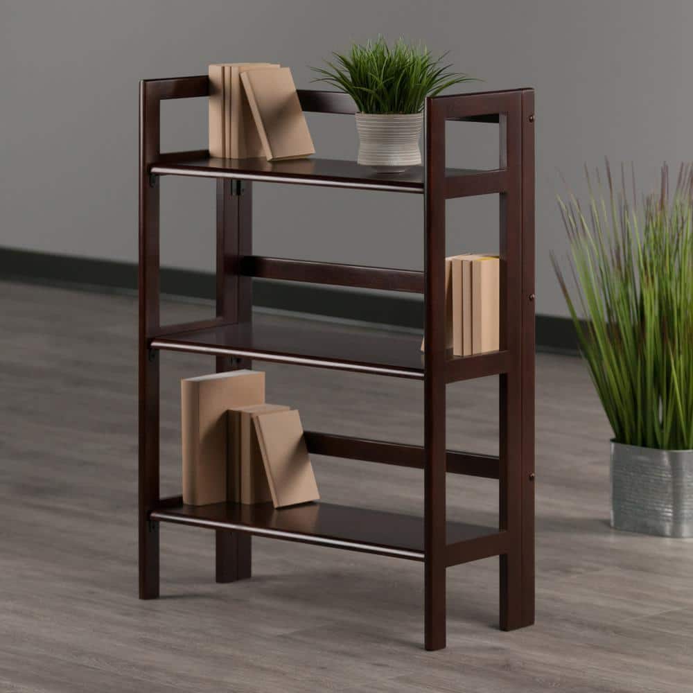 Walnut 3-Tier Stackable Solid Wood Floating Shelf
