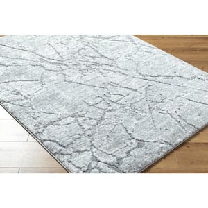 Andorra Plus Light Gray/Ivory Abstract 8 ft. x 10 ft. Indoor Area Rug