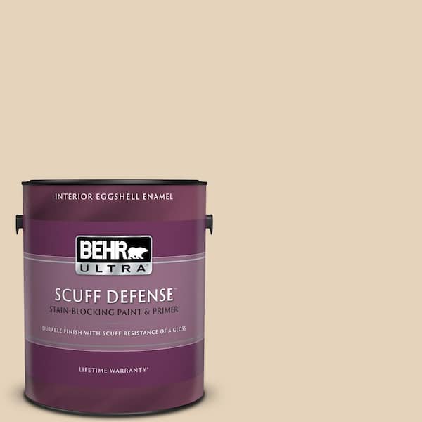 BEHR ULTRA 1 gal. #ICC-21 Baked Scone Extra Durable Eggshell Enamel Interior Paint & Primer