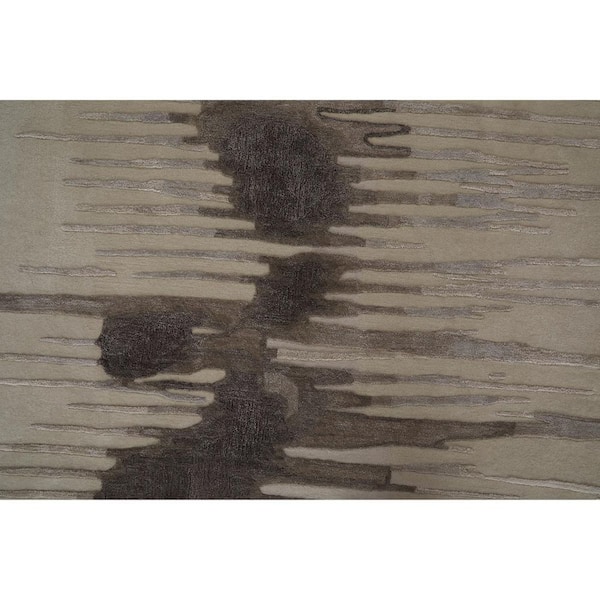 2 ft. x 3 ft. Ivory, Taupe, Brown Abstract Area Rug