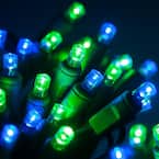 24 ft. 70-Light Blue and Green 5 mm LED Mini Light Set