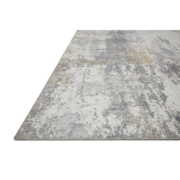 Drift Ivory/Granite 2 ft. 3 in. x 3 ft. 9 in. Contemporary Abstract Area Rug