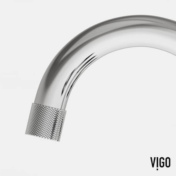 VIGO Wythe 8 in. Widespread Double Handles Faucet in Chrome