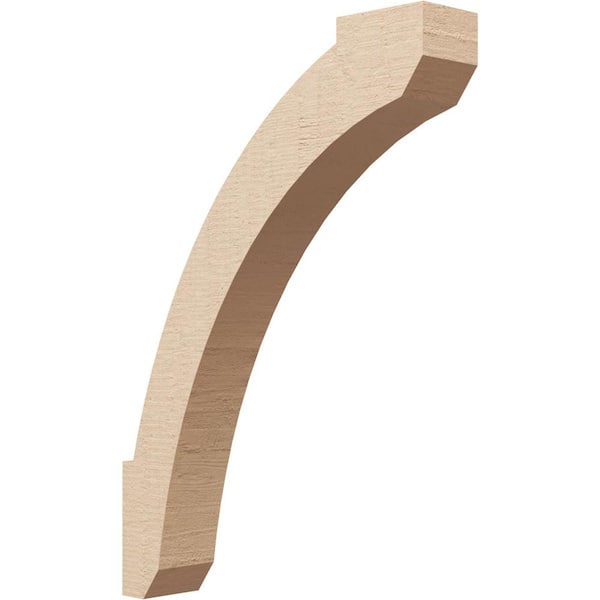 Ekena Millwork 3 in. x 22 in. x 16 in. Lafayette Rough Cedar Woodgrain Timberthane Polyurethane Knee Brace, Primed