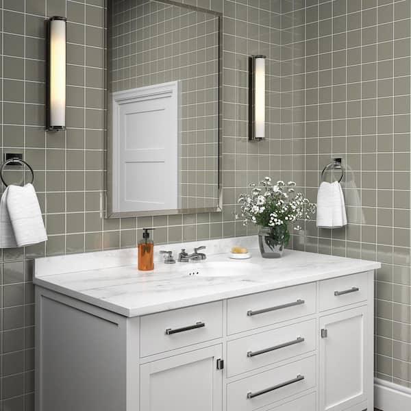 Semi-Gloss Artisan Brown 6 in. x 6 in. Ceramic Wall Tile (12.5 sq. ft. / case)