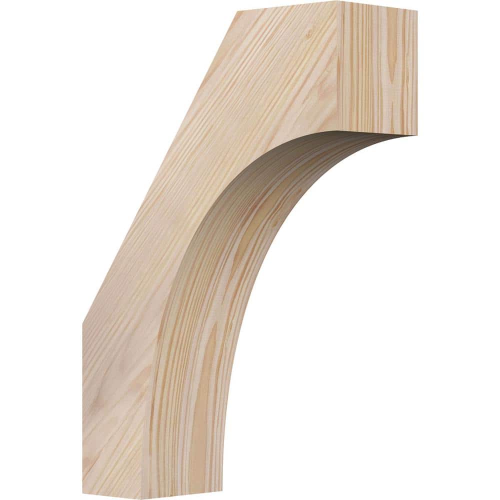 Smooth Douglas Fir 10" x 14" Rustic Wood Corbel