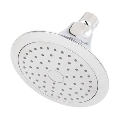 Forte Katalyst 1-Spray 5.5 in. Single Wall Mount Fixed Rain Shower Head in Polished Chrome