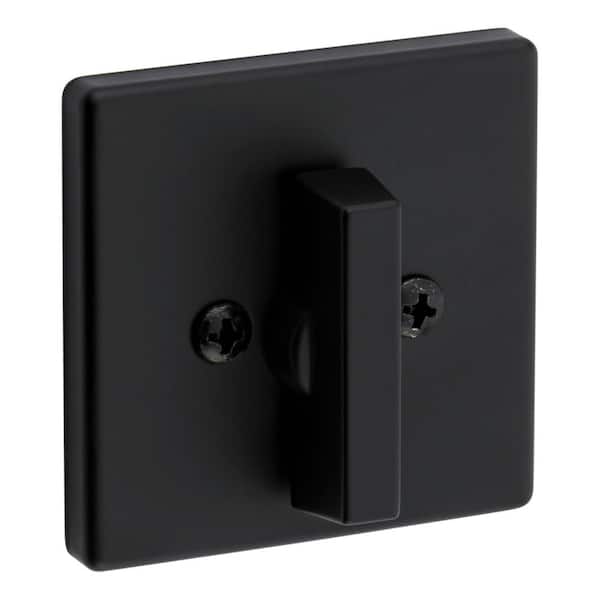 Kwikset 660 Matte Black Single Cylinder Deadbolt featuring SmartKey Security and Microban Technology