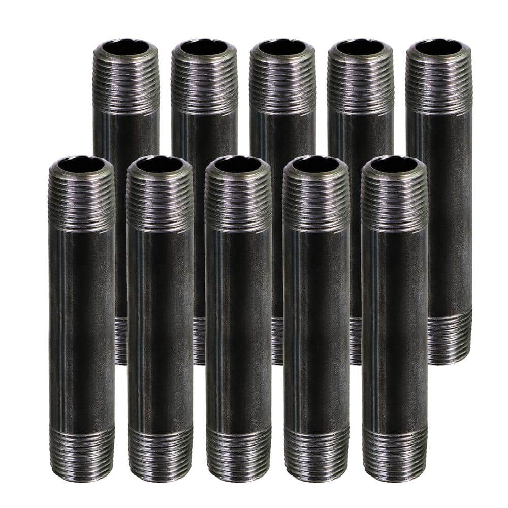 Black Steel Pipe, 1-1/4 in. x 6 in. Nipple Fitting (10-Pack) price history on PriceWatchPro