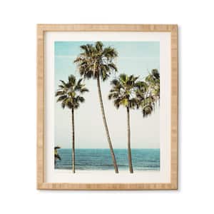 "Palm Ocean" by Bree Madden Bamboo Framed Nature Art Print 14 in. x 16.5 in.
