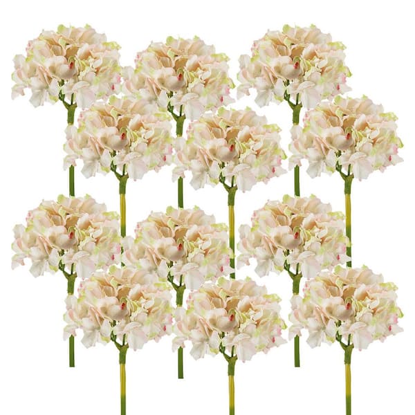 14 in. Pink Artificial Assorted Flowers Floral Arrangements