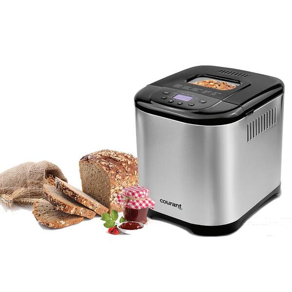 Courant 2 lbs. Automatic Bread Maker Stainless Steel, Silver