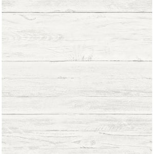 White Washed Boards Cream Shiplap Cream Wallpaper Sample