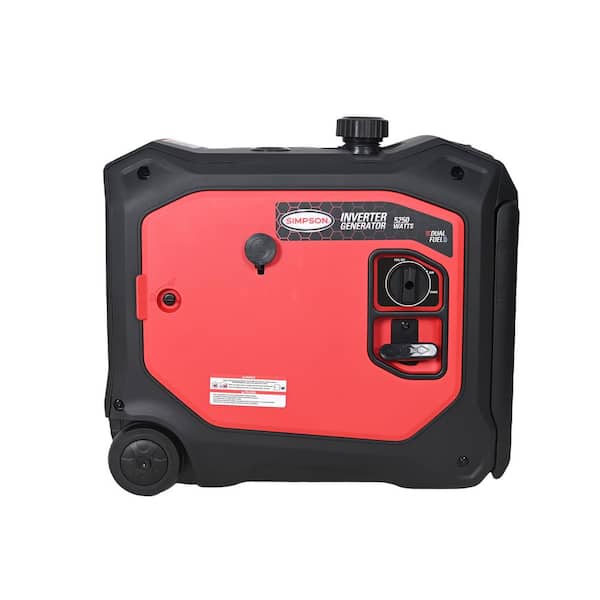 SIMPSON 5,250-Watt Manual/E-start Gasoline Powered Inverter
