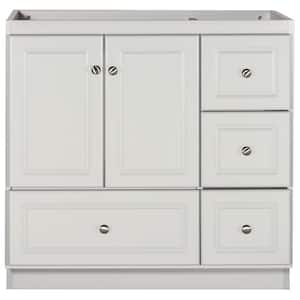 Ultraline 36 in. W x 21 in. D x 34.5 in. H Bath Vanity Cabinet without Top in Dewy Morning