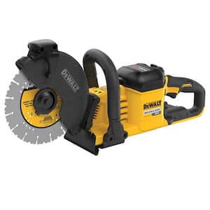 FLEXVOLT 60-Volt MAX Cordless Brushless 9 in. Cut-Off Construction Saw with (2) FLEXVOLT 9.0Ah Batteries