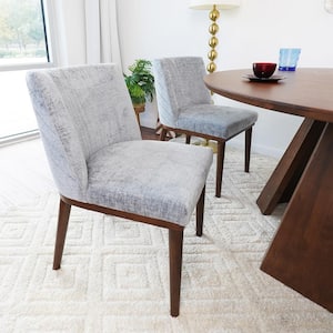 Darthy Gray Fabric Side Chair Set of 2