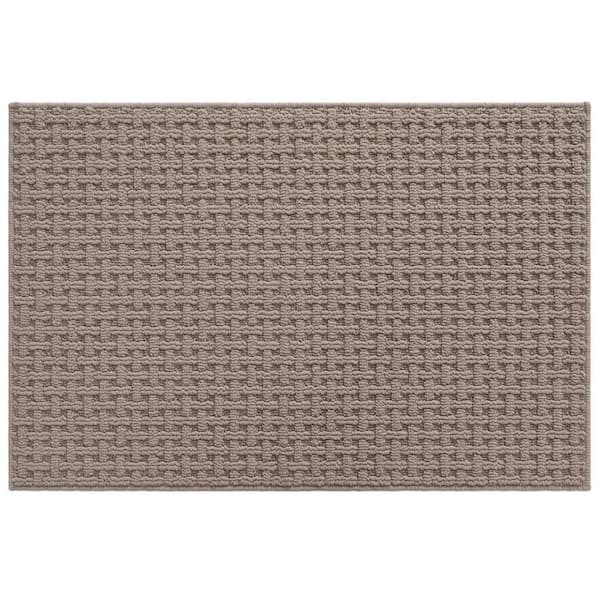 Brown 48 in. x 72 in. Entryway Door Mat Non Slip, Indoor Entrance Low Profile Welcome Doormat
