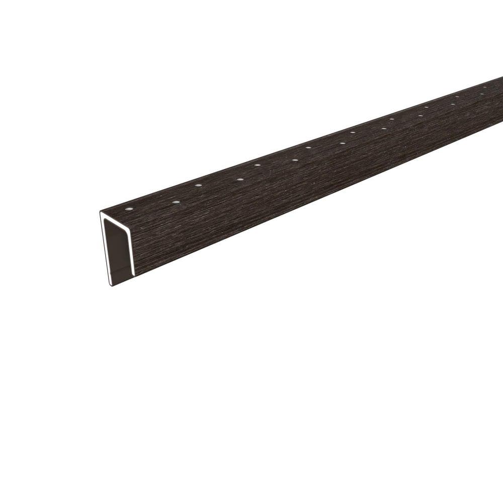 Alusions 1.63 in. x 1 in. x 8 ft. Spanish Walnut Composite Aluminum Perforated Starting Trim for 0.5 in. Board price history on PriceWatchPro