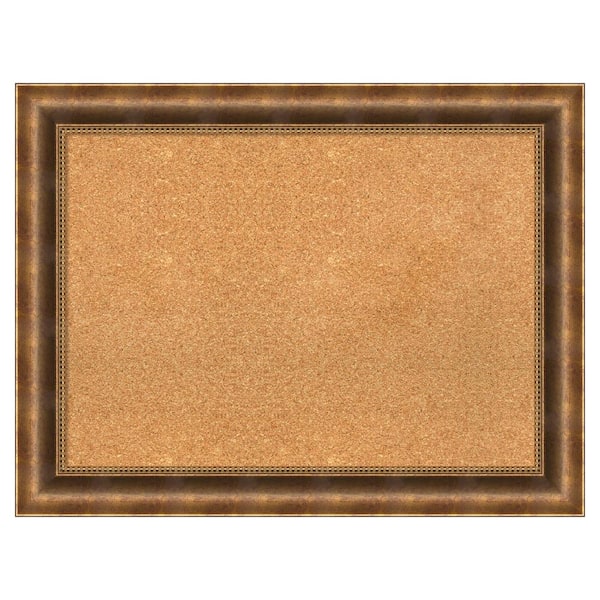 Wood Cork Board Memo Bulletin Message Notes Framed Wall Mounted Home