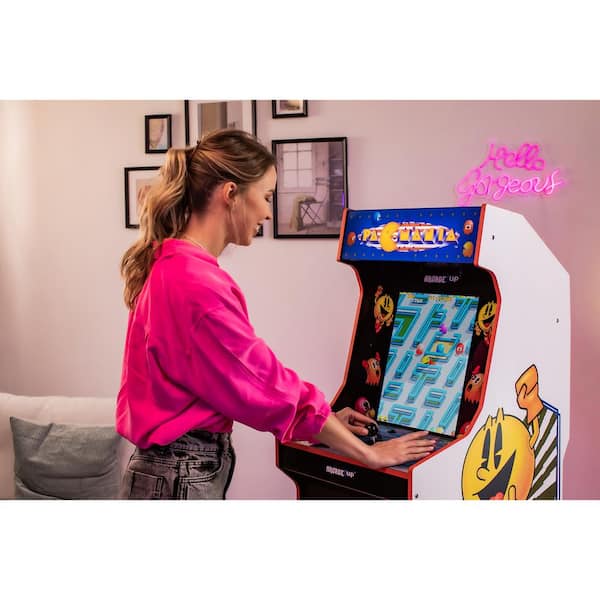 Arcade1Up The Simpsons 2 Games in 1 Arcade with Riser, Custom Stool, Tin  Wall Sign, and Light-up Marquee