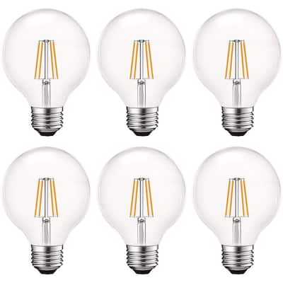 Warm White Globe Light Bulbs, Warm White Vanity Light Bulbs