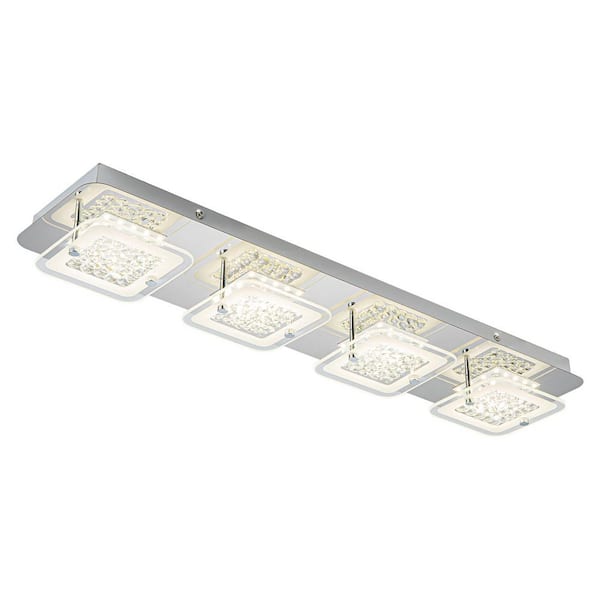 SHR さま　Elegance Elegance Series 25.98 in. 18-Watt Modern Silver LED Flush Mount