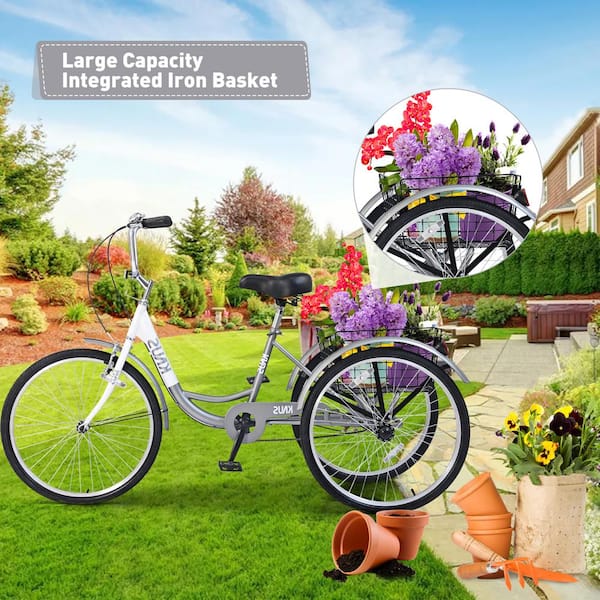 Bikes For Adults 26 Inch Adult Cruiser Bicycle, Bike With Basket