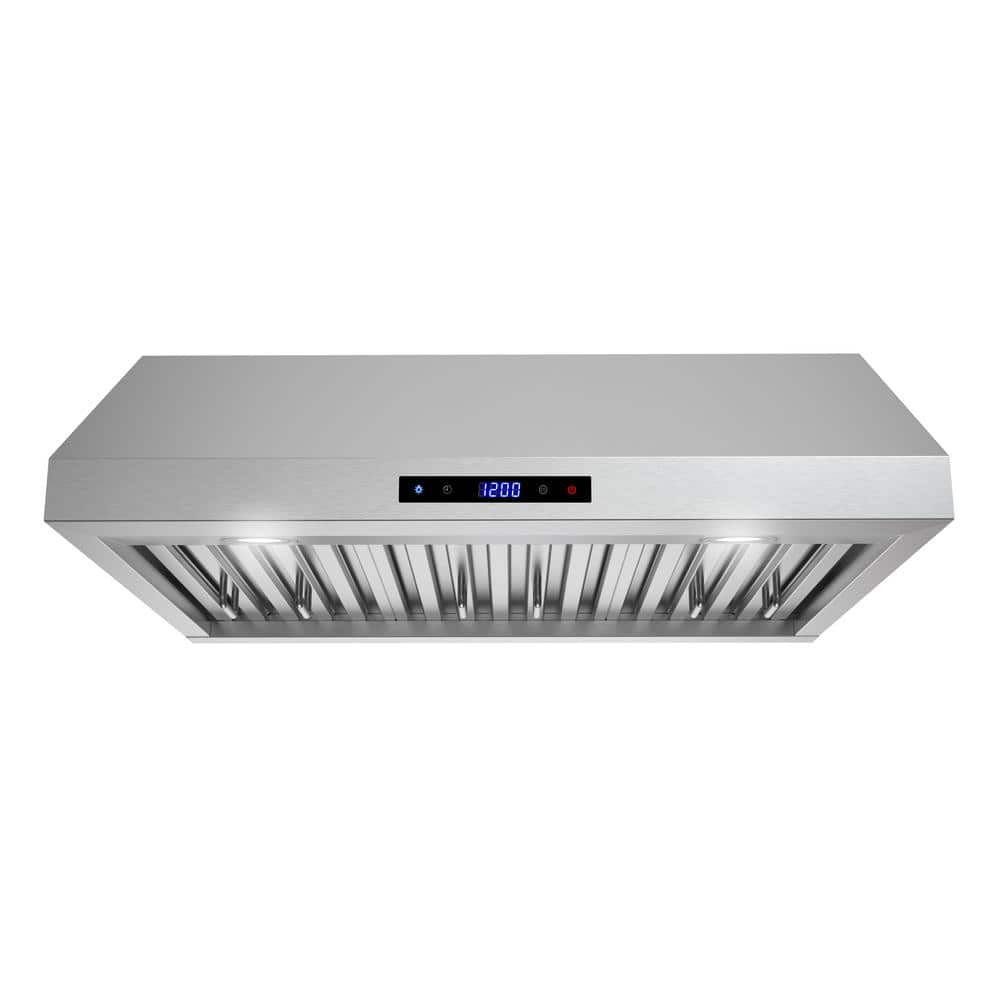 30 in. 406 CFM Magione Ducted Under Cabinet Range Hood in Stainless Steel, Baffle Filters, Touchpad Control, LED Lights