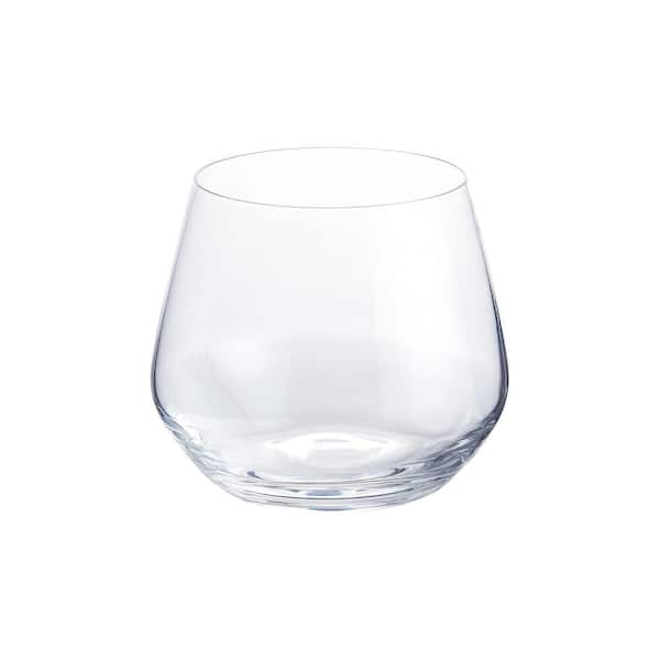 Home Decorators Collection 27391020006 Genoa 18.5 oz. Lead-Free Crystal Stemless Wine Glasses (Set of 8)