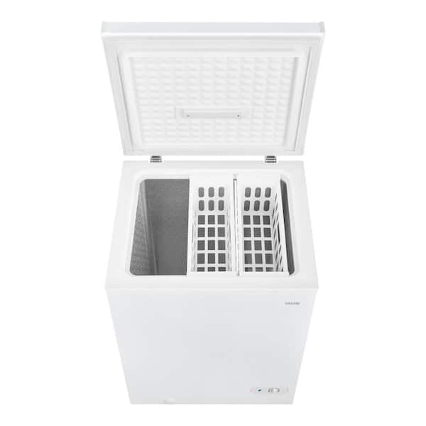 Vissani 5 cu. ft. Manual Defrost Chest Freezer with LED Light Type