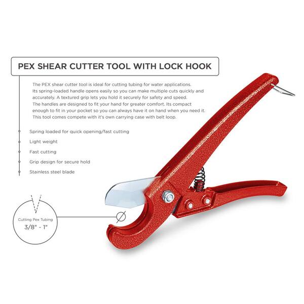 3/8" 1/2" PEX/CPVC Pipe/Tubing Metal  Cutter for for 1/8",1/4" 3/4" up to 1 " 