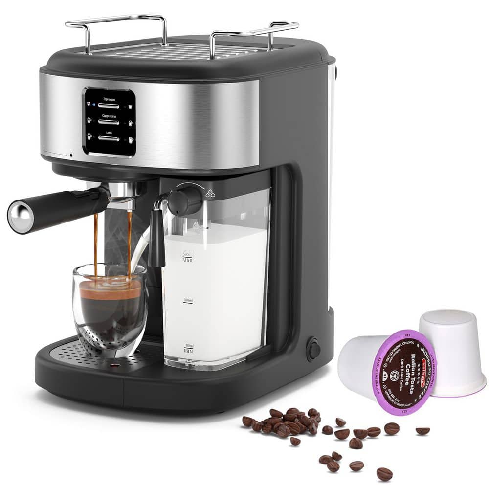 5 Cup Stainless Steel Espresso Machine
