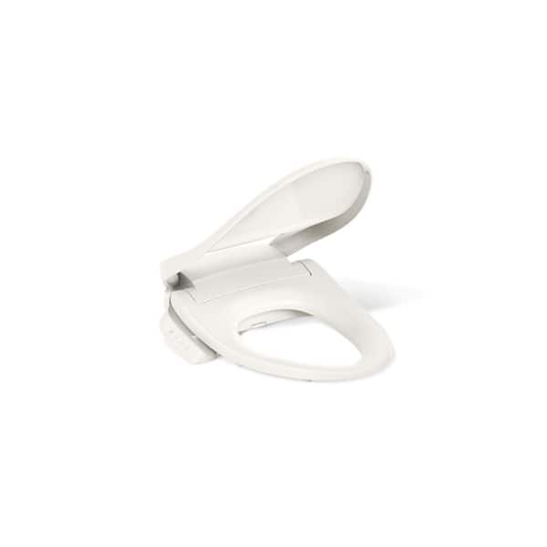 Pure Wash E545 Electric Bidet Seat for Elongated Toilets in Biscuit