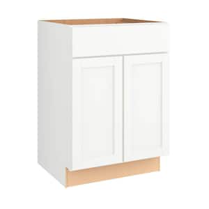 Courtland Shaker Assembled 24.00 in. Sink Bath Vanity Cabinet Only in Polar White