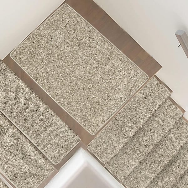 PURE ERA Carpet Stair Tread Landing Mat Tape Free Self Adhesive Non Slip  Skid Resistant Indoor Doormat Area Rug Floor Mat for Kitchen Bathroom  Workstations Washable Rectangle 2' X 3' (Brown) 