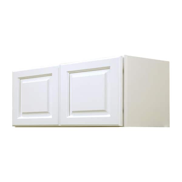 LaPort Assembled 30x18x12 in. Wall Cabinet with 2 Doors in Classic White