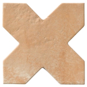 Tripoli Cross Cotto 6.1 in. x 6.1 in. Matte Porcelain Floor and Wall Tile (4.13 Sq. Ft./Case)