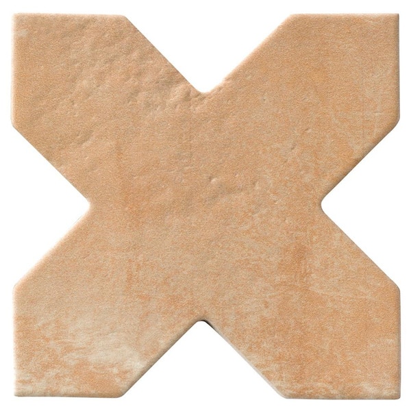 Ivy Hill Tile Tripoli Cross Cotto 6.1 in. x 6.1 in. Matte Porcelain Floor and Wall Tile (4.13 Sq. Ft./Case)