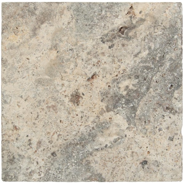 MSI Silver 2 cm. x 16 in. x 16 in. Tumbled Travertine Paver Tile (106.8 sq. ft./Pallet)