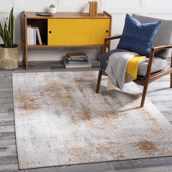 Carmel Off-White Modern Abstract 2 ft. x 3 ft. Area Rug
