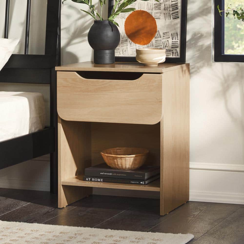 Walker Edison Furniture Company 1-Drawer Riviera Modern Nightstand