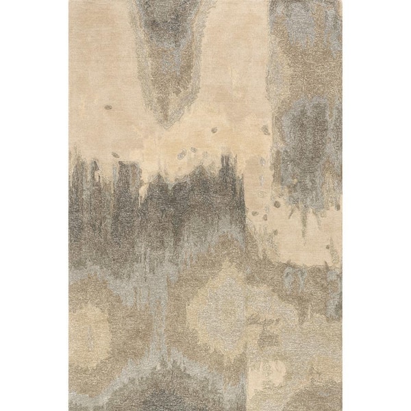 Siwalik Wool Beige 10 ft. x 14 ft. Indoor/Outdoor Patio Rug