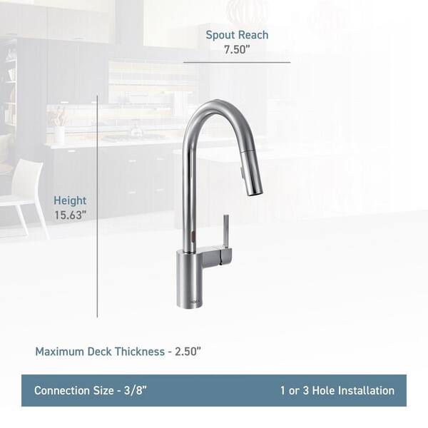 MOEN Align hot Single-Handle Pull-Down Sprayer Kitchen Faucet