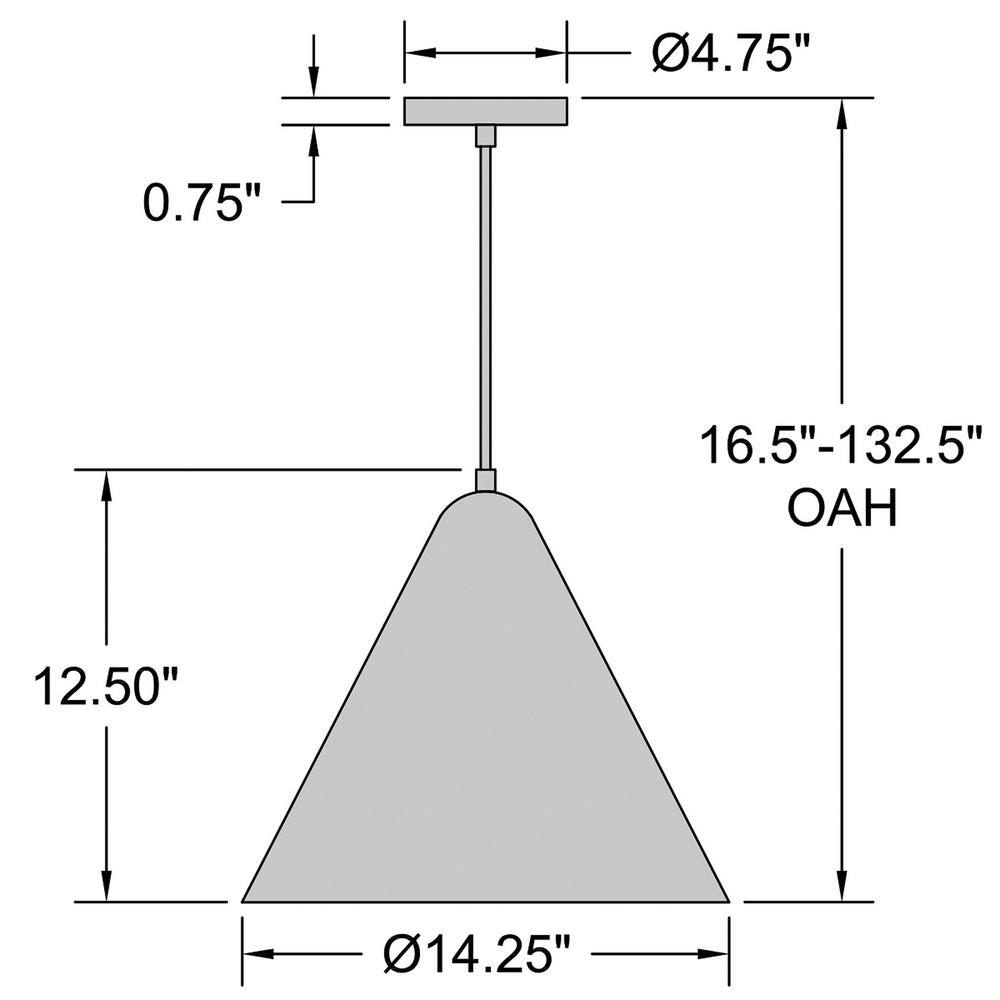 Matte White Conical LED Pendant Light for Indoor/Outdoor Use
